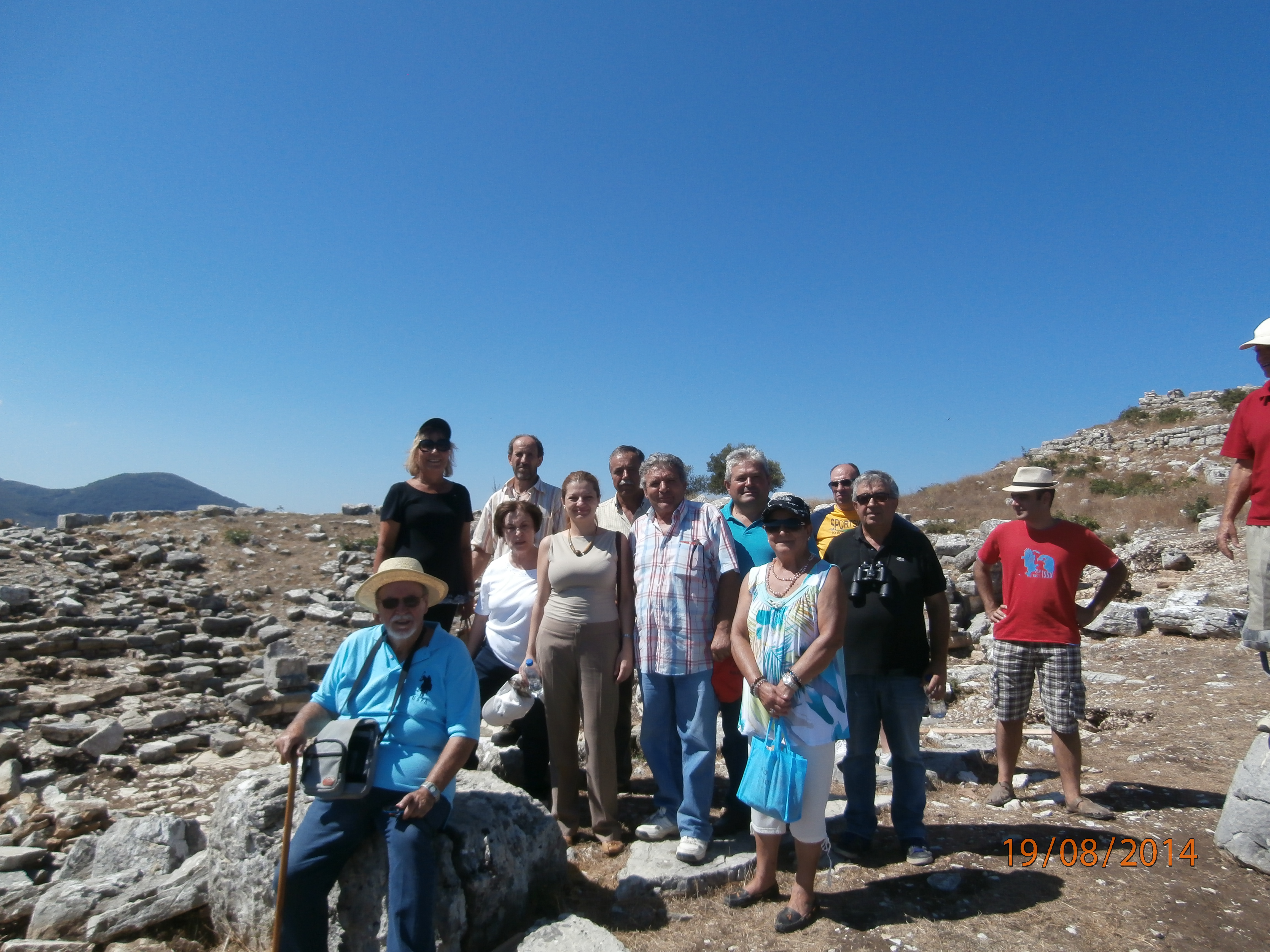 Επίσκεψη της κας Διονυσίας - Θεοδώρας Αυγερινοπούλου στο Αρχαίο Αίπυ